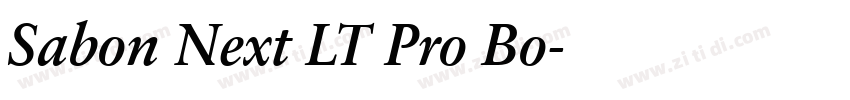 Sabon Next LT Pro Bo字体转换